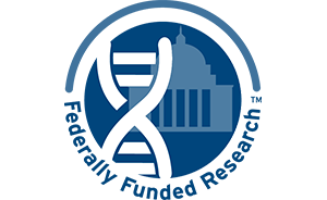 Badge indicating that research was paid for using federal funds